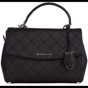 MICHAEL Michael Kors Ava Saffiano Quilt Satchel